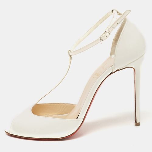 Patent Leather Senora Peep Toe Pumps Size 37 - Christian Louboutin - Modalova