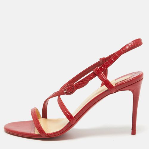 Embossed Croc Selima Sandals Size 40 - Christian Louboutin - Modalova