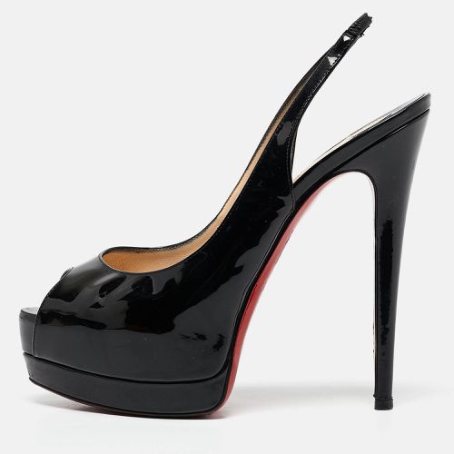 Patent Leather Private Number Slingback Pumps Size 38 - Christian Louboutin - Modalova