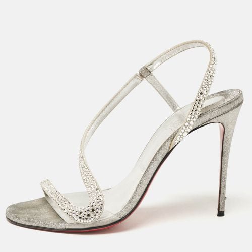 Suede Rosalie Ankle Strap Sandals Size 38.5 - Christian Louboutin - Modalova