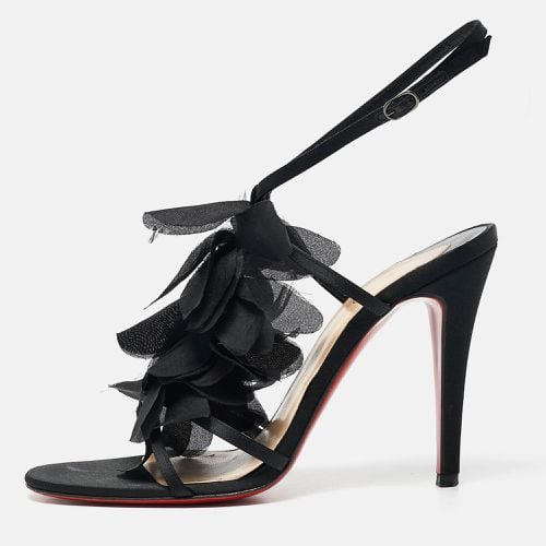 Satin Mount Street Ankle Strap Sandals Size 37.5 - Christian Louboutin - Modalova