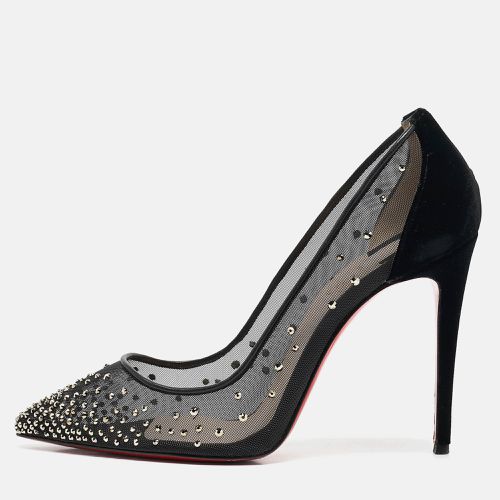 Mesh and Velvet Follies Strass Pumps Size 38.5 - Christian Louboutin - Modalova