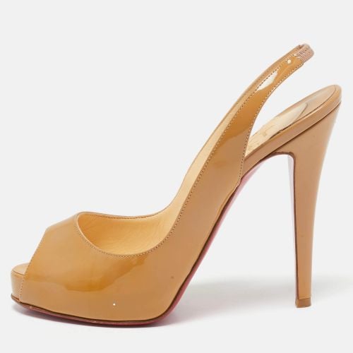 Patent Leather Private Number Platform Sandals Size 36.5 - Christian Louboutin - Modalova