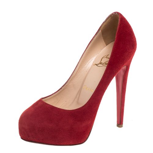 Suede Bianca Platform Pumps Size 35 - Christian Louboutin - Modalova