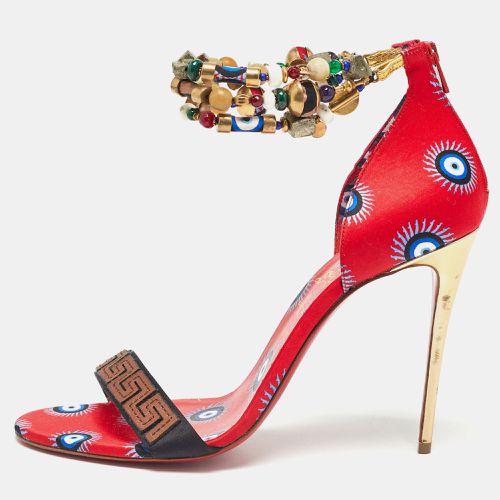 Printed Satin Konstantinella Sandals Size 40 - Christian Louboutin - Modalova