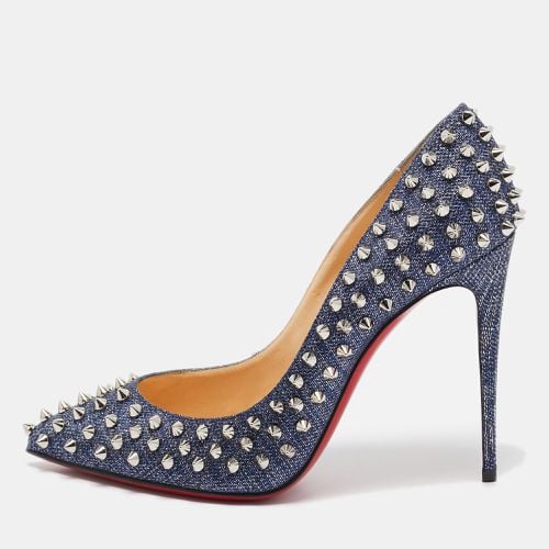 Lurex Fabric Pigalle Follies Spikes Pumps Size 38 - Christian Louboutin - Modalova