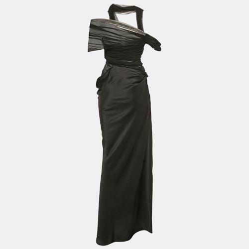 Mesh and Satin Draped Top and Skirt Set M - Christopher Esber - Modalova