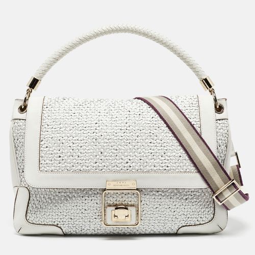 Woven Leather Flap Top Handle Bag - Anya Hindmarch - Modalova