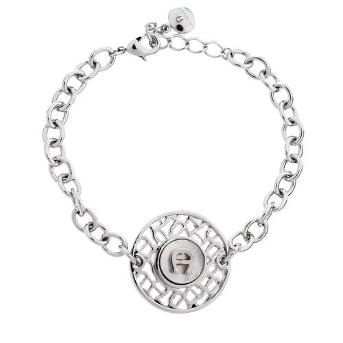 Tone Mother of Pearl Logo Bracelet - Aigner - Modalova