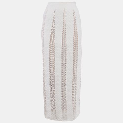 Patterned Knit Long Skirt S - Alaia - Modalova