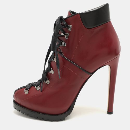 Leather Lace Up Platform Booties Size 39.5 - Alaia - Modalova