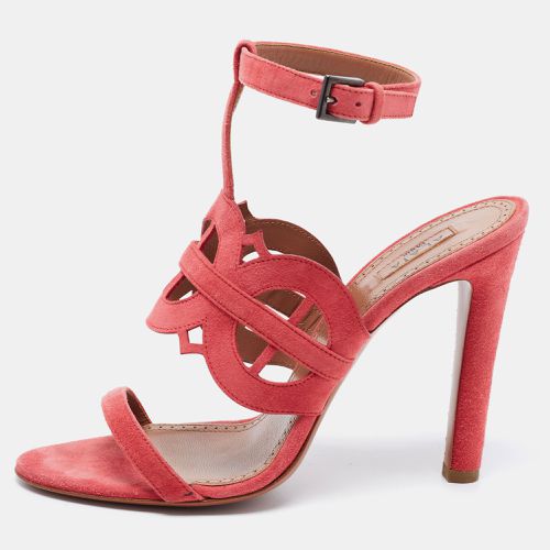 Suede Cut Out Open Toe Sandals Size 38.5 - Alaia - Modalova