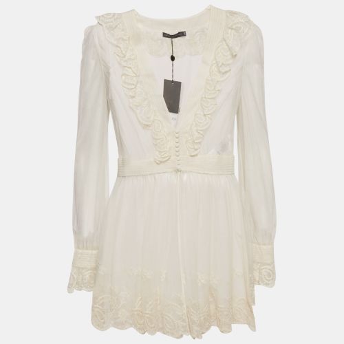 Off Embroidered Tulle Sheer Tunic L - Alexander McQueen - Modalova