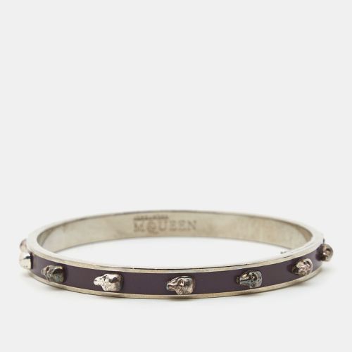 Enamel Skull Tone Bangle Bracelet - Alexander McQueen - Modalova