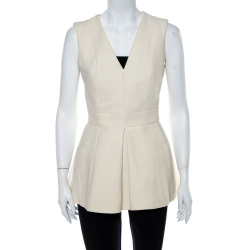 V Neck Sleeveless Peplum Top M - Alexander McQueen - Modalova