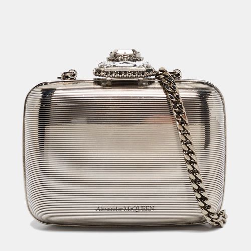 Mini Crystals Metal Chain Clutch - Alexander McQueen - Modalova