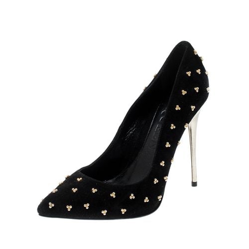 Suede Studded Pointed Toe Pumps Size 37 - Alexander McQueen - Modalova