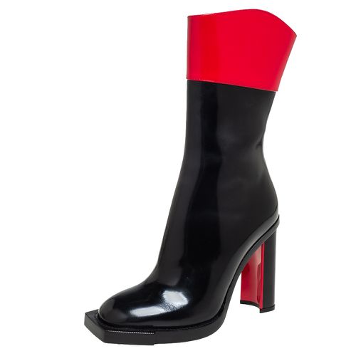 Red/ Patent Leather Calf Length Boots Size 38.5 - Alexander McQueen - Modalova