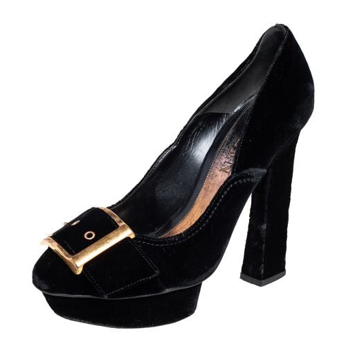 Velvet Buckle Platform Pumps Size 39 - Alexander McQueen - Modalova