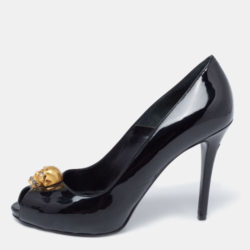 Patent Leather Peep Toe Pumps Size 39 - Alexander McQueen - Modalova