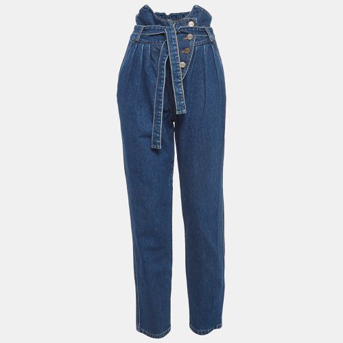 Denim Belted High Waist Jeans S - Alexis - Modalova