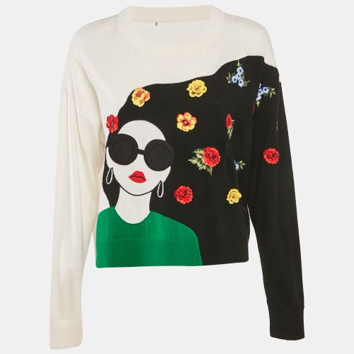 Embroidered Intarsia Wool Gleeson Jumper M - Alice + Olivia - Modalova