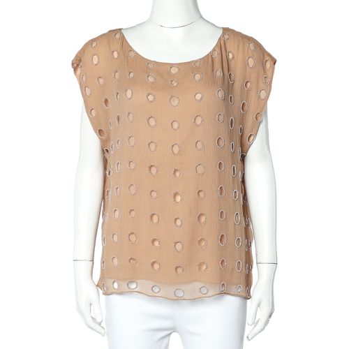 Silk Bead Embellished Sleeveless Top L - Alice + Olivia - Modalova