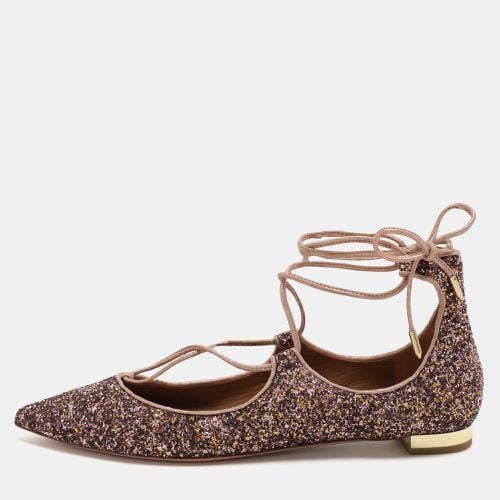 Glitter Christy Ballet Flats Size 39.5 - Aquazzura - Modalova