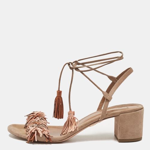 Suede Ankle Strap Sandals Size 41 - Aquazzura - Modalova