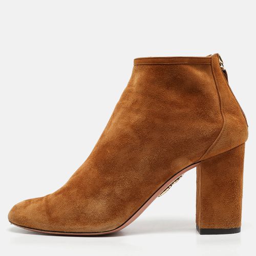 Suede Brooklyn Ankle Length Boots Size 36.5 - Aquazzura - Modalova