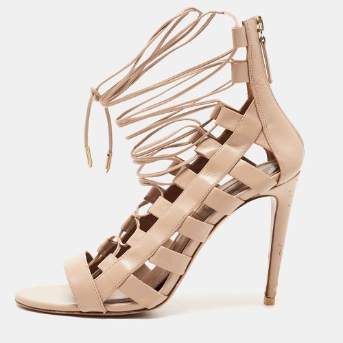 Dusty Leather Amazon Sandals Size 39 - Aquazzura - Modalova