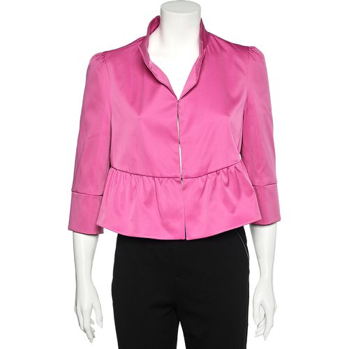 Sateen Ruffled Cropped Jacket L - Armani Collezioni - Modalova