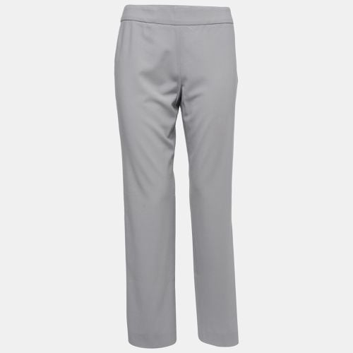 Pale Stretch Wool Trousers S - Armani Collezioni - Modalova