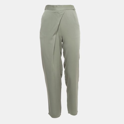 Stretch Crepe Elasticated Waist Pants S - Armani Collezioni - Modalova