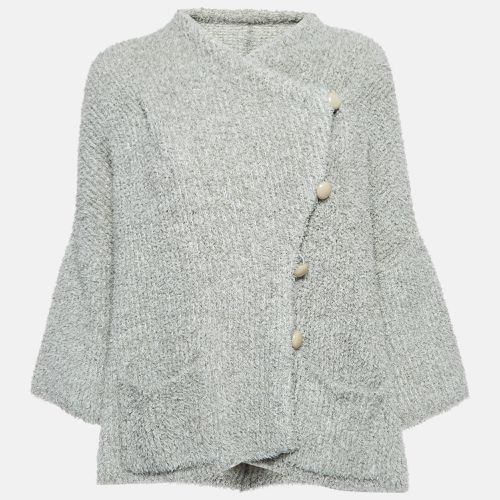 Wool Knit Buttoned Sweater M - Armani Collezioni - Modalova