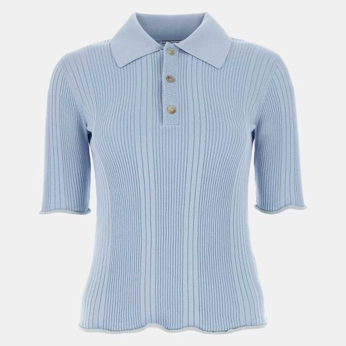 Pastel Light- Cotton Polo Shirt XS - Bottega Veneta - Modalova