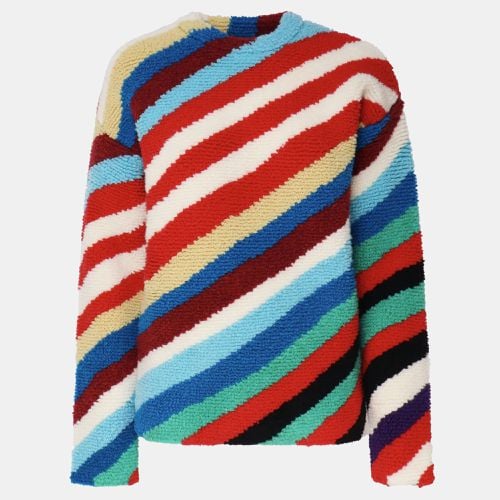 Striped Wool Jumper M - Bottega Veneta - Modalova