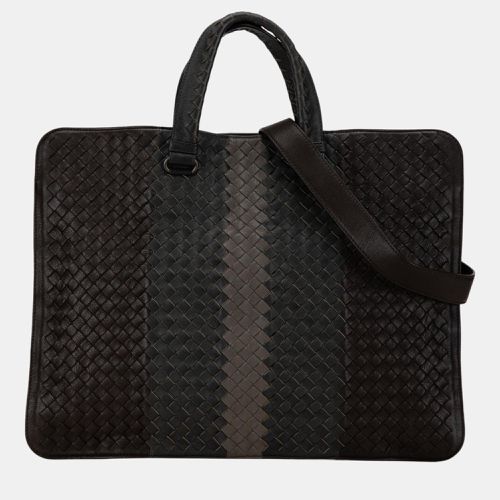 Intrecciato Nappa Club Fume Briefcase - Bottega Veneta - Modalova