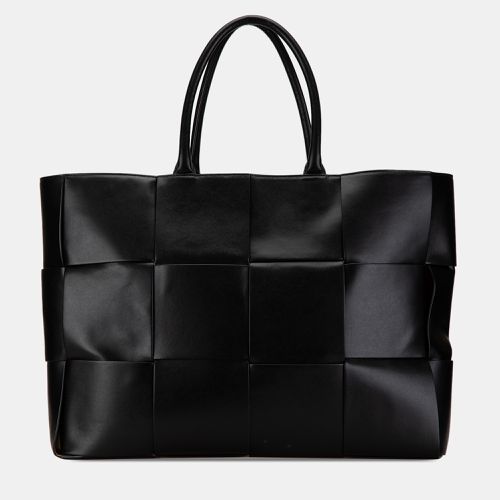 Lambskin Intrecciato Arco Large Tote Bag - Bottega Veneta - Modalova