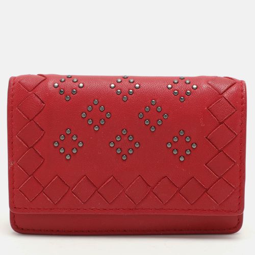 Intrecciato Leather Embellished Coin Purse - Bottega Veneta - Modalova