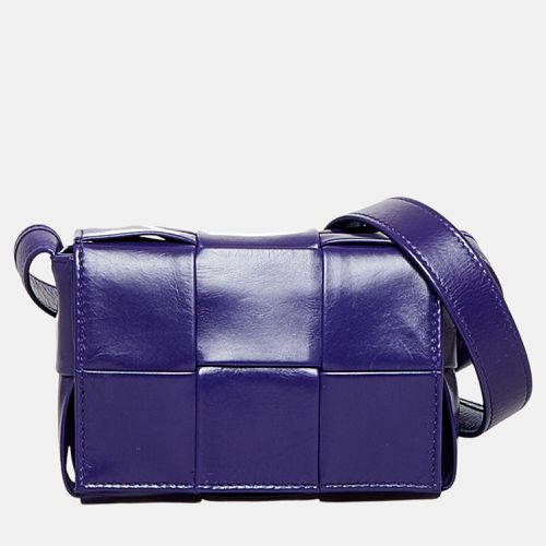 Candy Calfskin Intrecciato Cassette Crossbody Bag - Bottega Veneta - Modalova