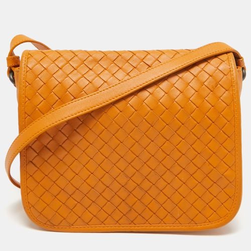 Intrecciato Leather Full Flap Crossbody Bag - Bottega Veneta - Modalova