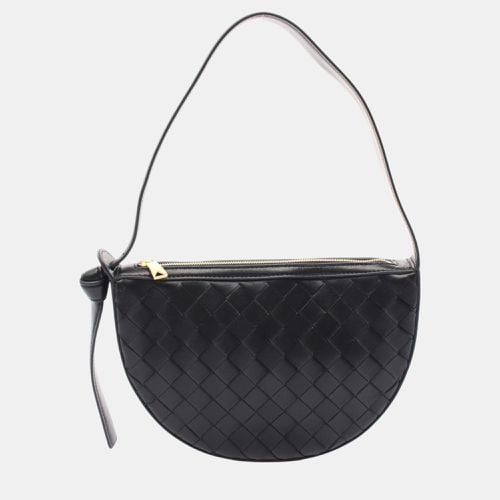 Leather Sunrise Intrecciato Shoulder Bag - Bottega Veneta - Modalova