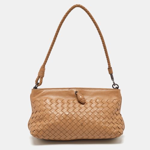 Sand Intrecciato Leather Shoulder Bag - Bottega Veneta - Modalova