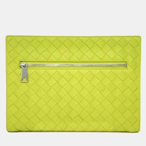 Intrecciato Leather Clutch - Bottega Veneta - Modalova