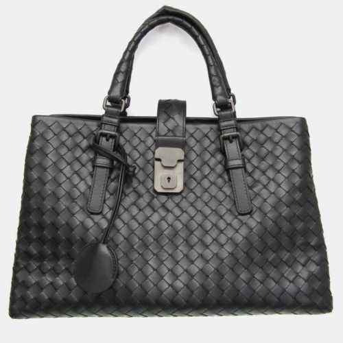 Intrecciato Leather Small Roma Tote Bag - Bottega Veneta - Modalova