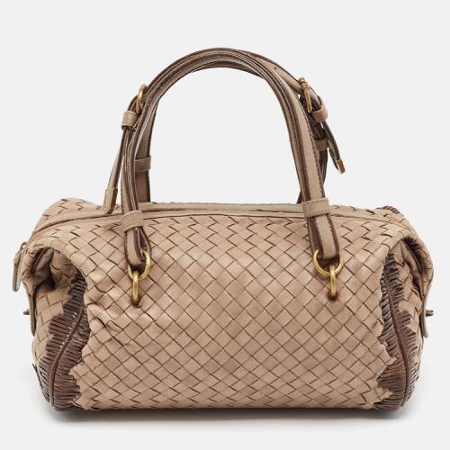 Intrecciato Leather Boston Bag - Bottega Veneta - Modalova