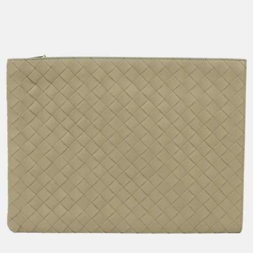 Intrecciato Half Zipper Pouch - Bottega Veneta - Modalova