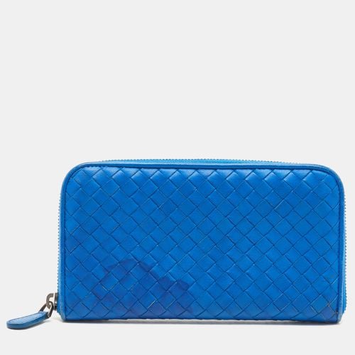 Intrecciato Leather Zip Around Wallet - Bottega Veneta - Modalova