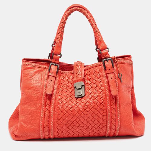 Intrecciato Leather Large Roma Stitch Tote - Bottega Veneta - Modalova